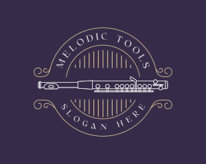 Flute Bassoon Musical Instrument logo