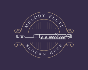 Flute Bassoon Musical Instrument logo