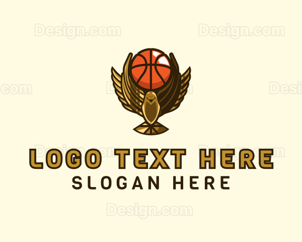 Basketball Eagle Trophy Logo