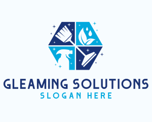 Shiny Housekeeping Chores logo design