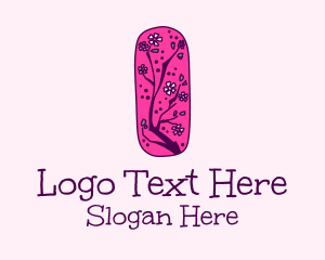 Cartoon Floral Branch  Logo