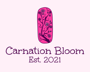 Cartoon Floral Branch  logo design