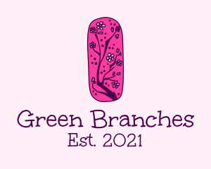 Cartoon Floral Branch  logo design