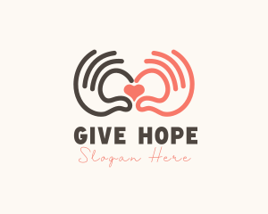 Loving Helping Hands logo design