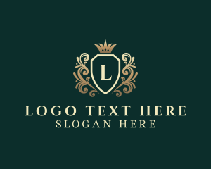 Sovereign - Luxury Crown Shield Ornament logo design