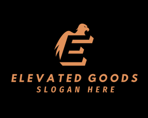 Eagle Aviation Letter E logo design