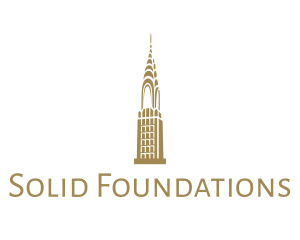 Golden Chrysler Building logo