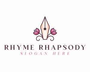 Floral Calligraphy Pen logo