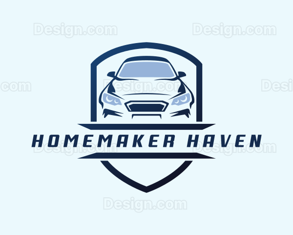 Automobile Sports Car Shield Logo