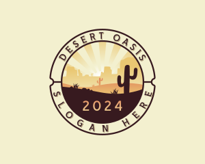 Outback Desert Cactus logo design