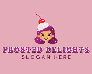 Cherry Sundae Girl logo design