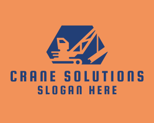 Construction Crane Machine logo