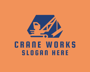 Construction Crane Machine logo