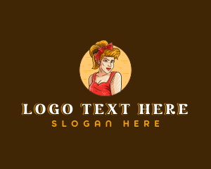 Pinup Lady Model logo