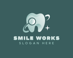 Dental Mirror Dentist logo design