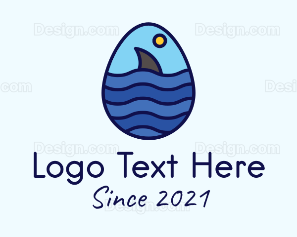 Ocean Shark Egg Logo