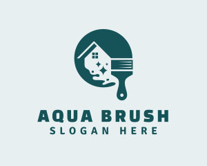 Paintbrush House Paint logo design