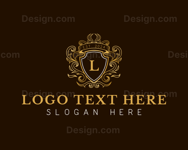 Elegant Ornament Wreath Logo