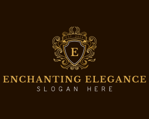 Elegant Ornament Wreath logo design