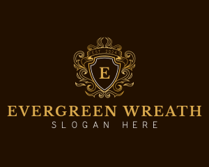 Elegant Ornament Wreath logo design