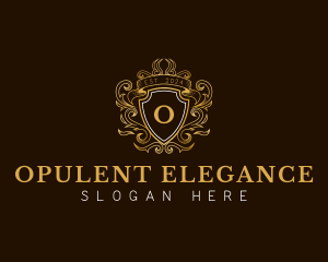 Elegant Ornament Wreath logo design