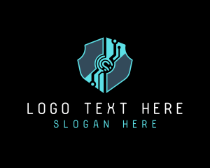 Cyber Tech Shield Logo