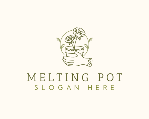 Flower Pot Gardening logo design