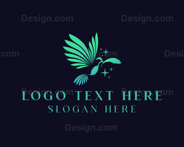 Bird Wings Feather Logo