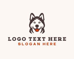 Husky Pet Dog logo