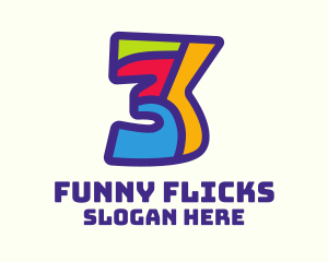 Colorful Number 3 logo