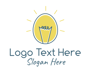 Egg Light Bulb logo