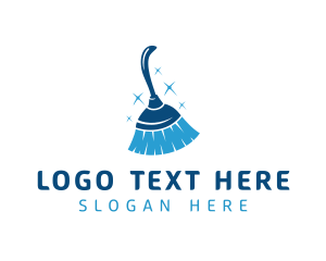 Blue Housekeeping Broom logo