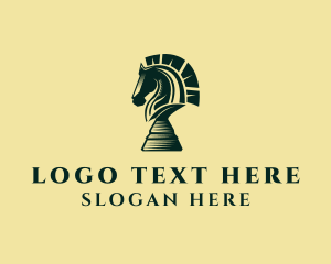 Strategy - Horse Chess Board Game logo design
