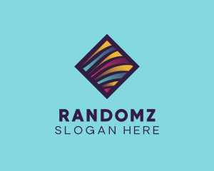 Random Wave Lines logo design