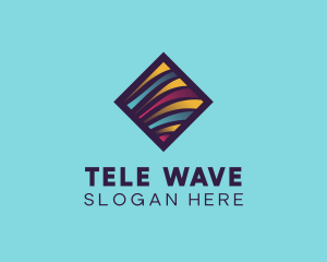 Random Wave Lines logo design