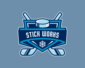 Hockey Varsity Tournament logo design