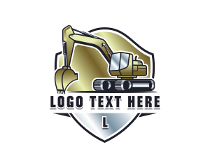 Heavy Equipment Excavator Logo