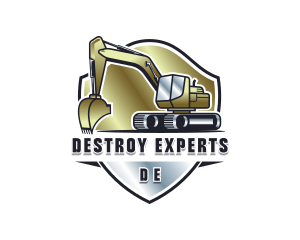 Heavy Equipment Excavator logo design