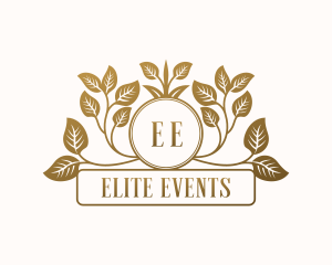 Leaf Garden Event logo design