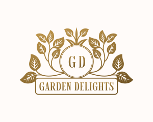 Leaf Garden Event logo design