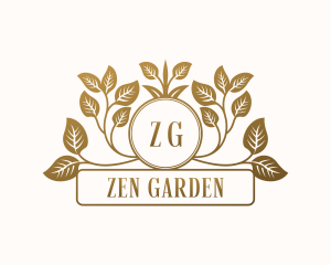 Leaf Garden Event logo design