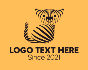 Cub - Striped Wild Cat logo design