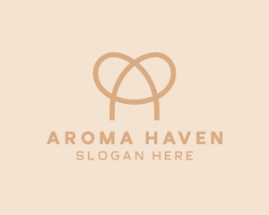 Pretzel Knot Letter A  logo design