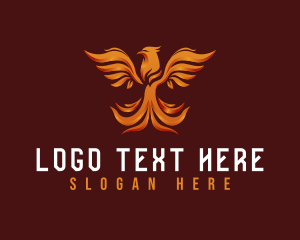 Bird Phoenix Creature logo