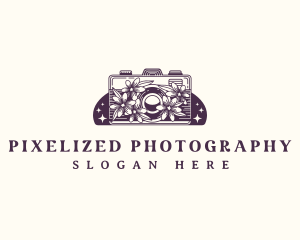 Floral Camera Imaging logo design