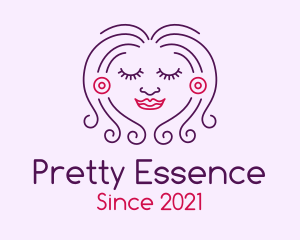 Smiling Pretty Lady  logo