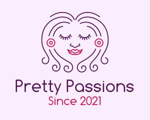 Smiling Pretty Lady  logo