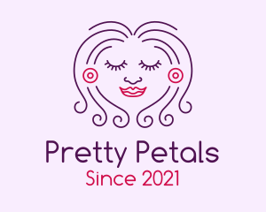Smiling Pretty Lady  logo