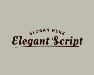 Casual Script Company logo design