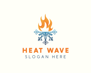 Fire Snowflake Heating logo